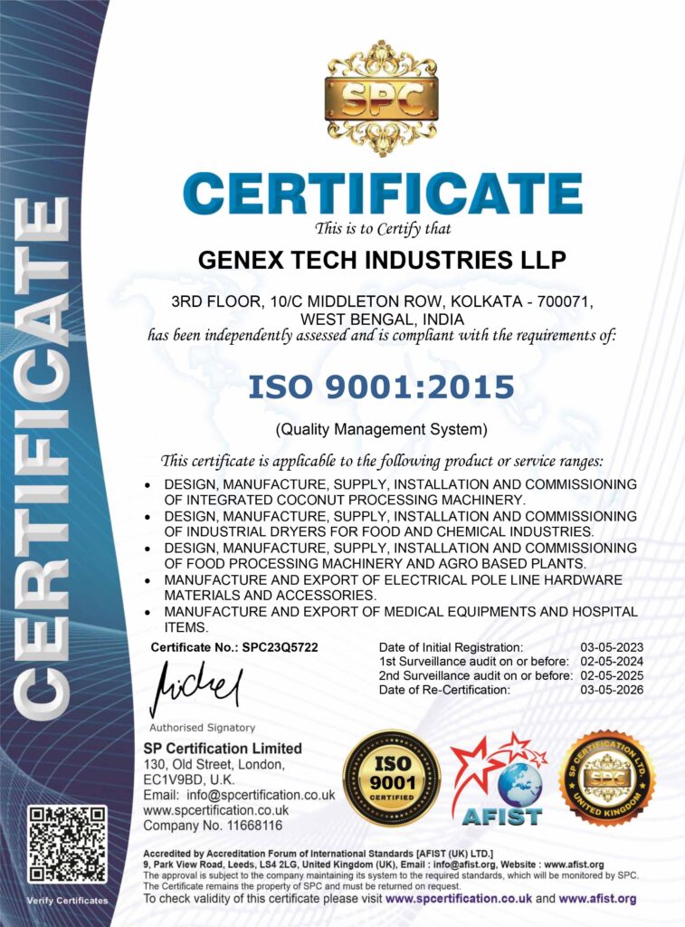 Genex ISO Certificate
